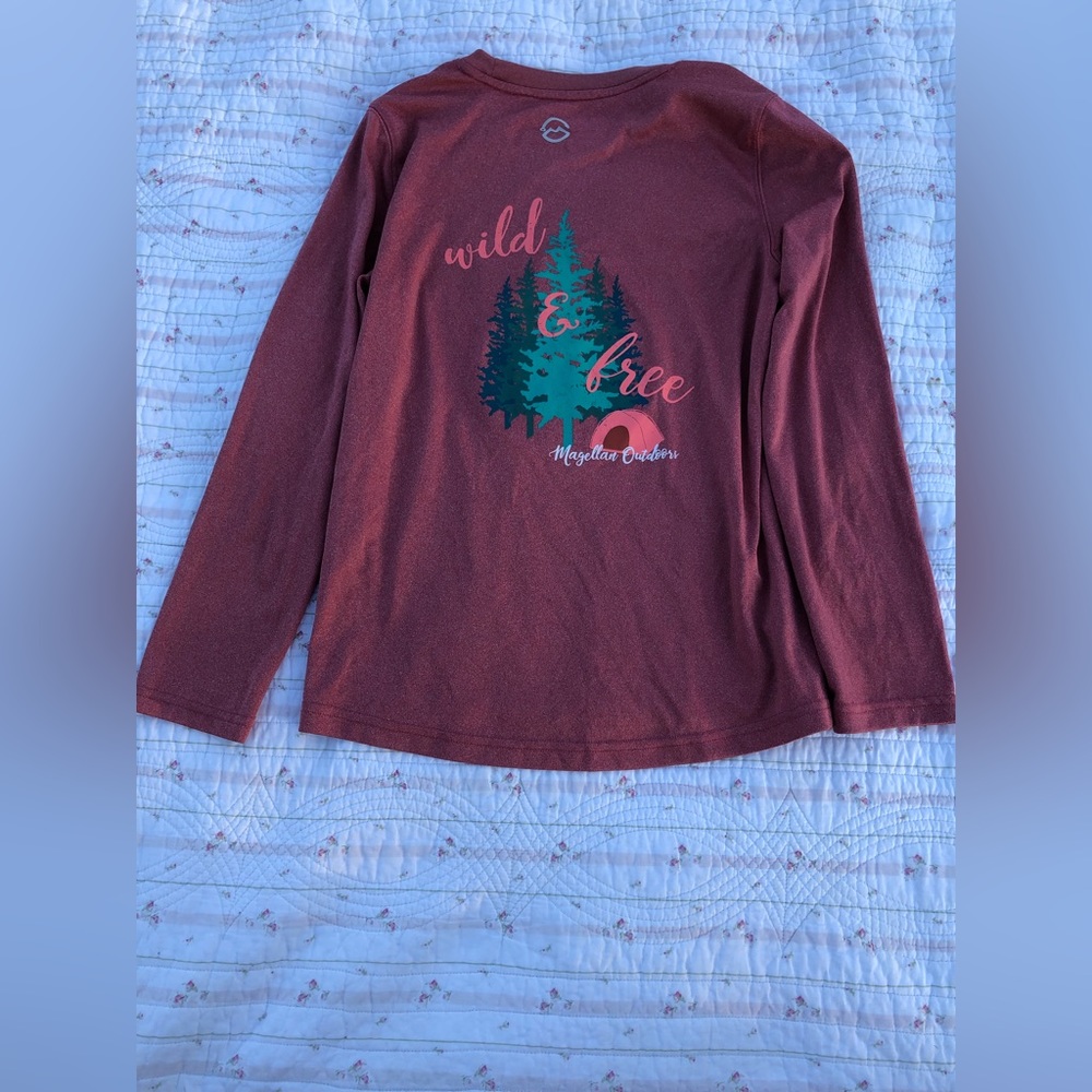 Magellan boyfriend fit, moisture wicking, fish gear